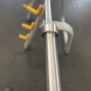 Strength Training Equipment- (300*300)- Top view of the sleeve area of the 220CM 20KG Commercial Standard Olympic bar