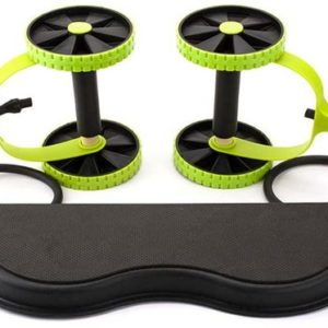 Strength Training Equipment- (300*300)- Ab Power Wheel with roller and pad visible