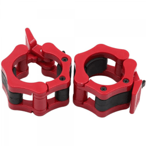 Strength Training Equipment- (300*300)- Pair of Red Olympic Collars (50MM)
