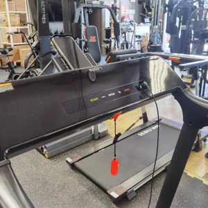 Cardio Equipment- Low resolution (300*300) image of Foldable Treadmill DB-2001 in a gym with view of the console