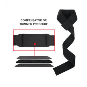 Weightlifting wrist wrap compensator or trimmer pressure details