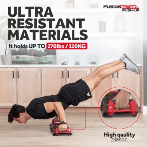 Strength Training Equipment- (300*300)- Feature highlight of the construction material quality of the Fusion Push-up workout set