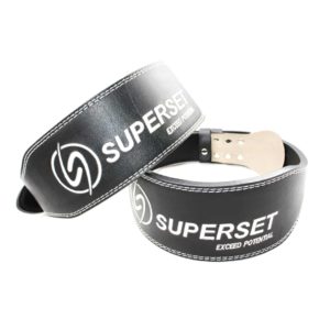 Weight lifting Gear- (300*300)- 2 Superset Weight Lifting Belts, one placed leaning on the other