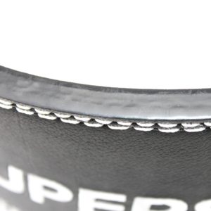 Weight lifting Gear- (300*300)- Superset Weight Lifting Belt with end tip in focus along with superset logo visible