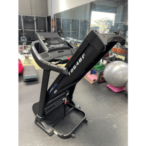 Cardio Equipment- (300*300) image- Rear profile view of the Foldable Treadmill DB-2001 in a gym with various other equipment in frame