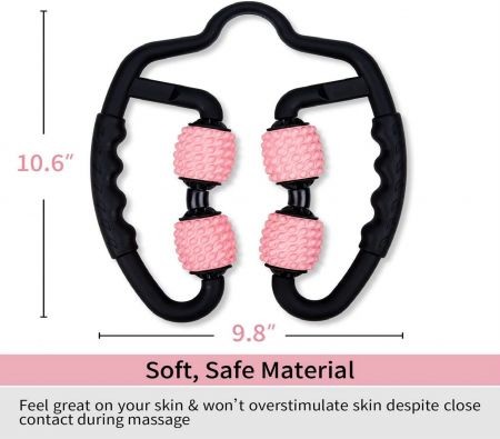 Pink Deep Tissue Trigger Point EVA Foam Self Massage Roller 