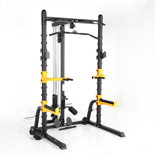 Strength Training Equipment- Left Profile View of the Premium Versatile Half rack