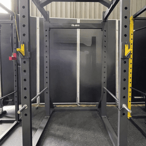 Strength Training Equipment- (300*300)- Front view of the Commercial Power cage Full rack (150KG) in gym setting