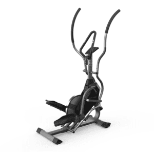 Cardio Equipment- Rear profile view of the 2-IN-1 Elliptical Climber with Curve-Crank in white background