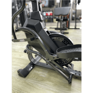 Cardio Equipment- (300*300)- 2-IN-1 Elliptical Climber with Curve-Crank with view of the Flywheel and pedal area