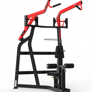 Commercial Equipment- Profile view of the ISO-Lateral High row gym machine