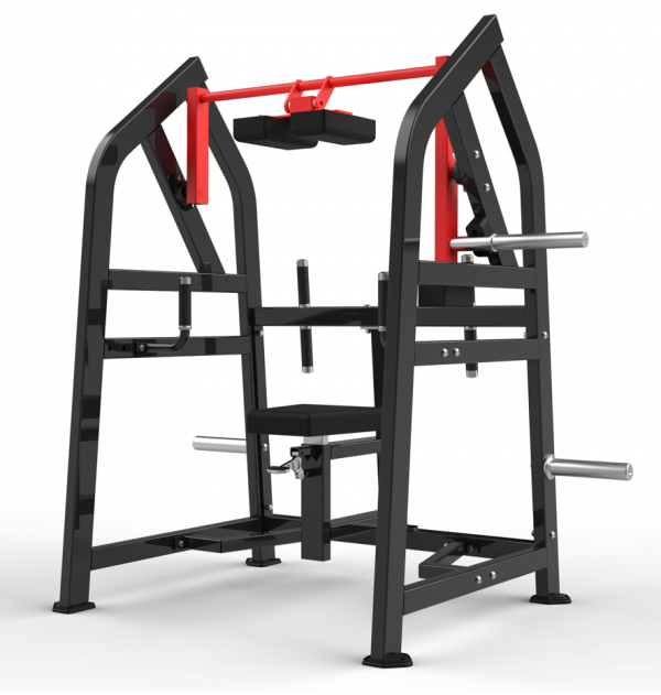 Strength Training Equipment- Black and red 4-Way Neck workout Gym Machine