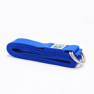 Blue color yoga stretch belt