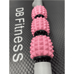 Gym Accessories- (300*300)-Vertical view of the Muscle Massage Roller Stick (Pink)