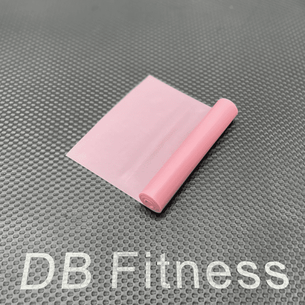Pink color flat resistance band