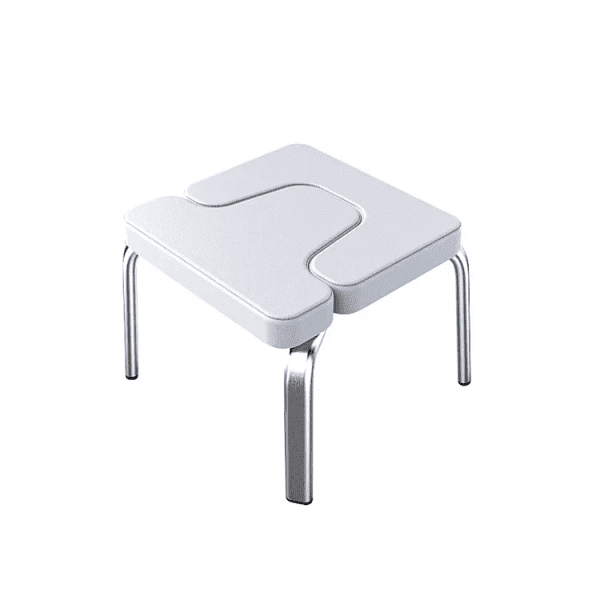 Yoga Product- White Yoga headstand bench in white background