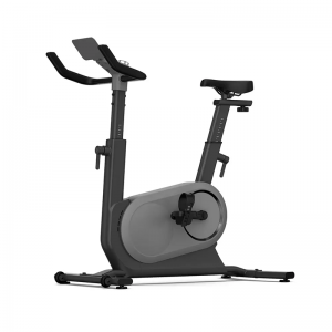 Exercise Bike Trainer-(300*300)- Side profile view of the Smart Magnetic Resistance Upright Exercise Bike in white background