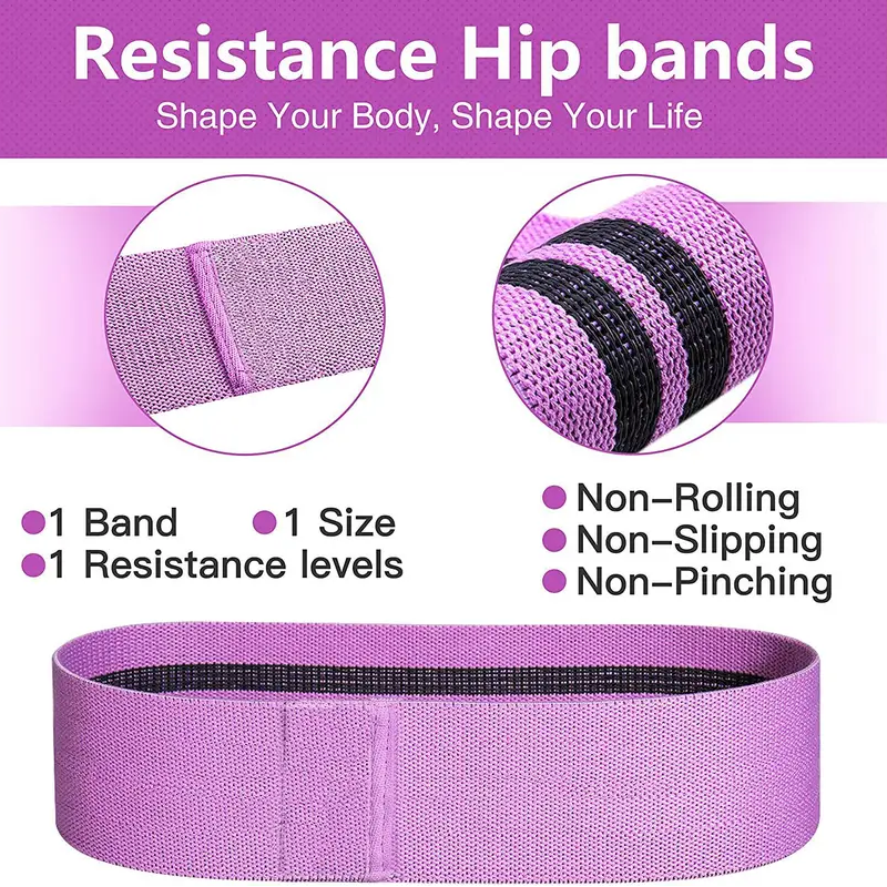 3-Piece Fabric Resistance Bands Set for Glute training