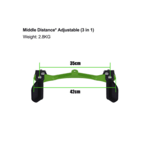 Middle distance adjustable pulldown handle set size and weight