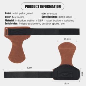 Palm anti skid cowhide weight lifting pad information