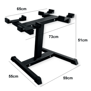Adjustable dumbbell rack stand sizes