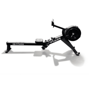 Air rowing machine with white backround
