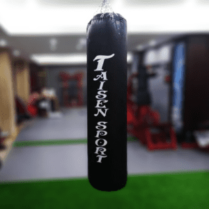 Classic punching bag in gym
