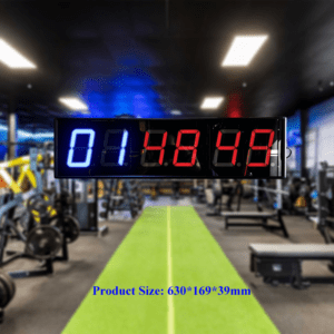 63cm timer display with gym background