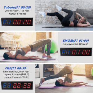 Recommended workout timing details