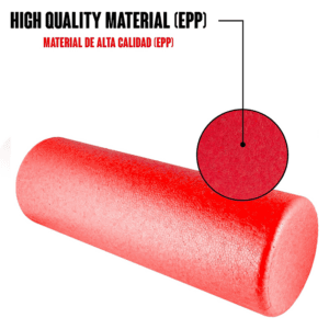 Red color foam roller meterial details