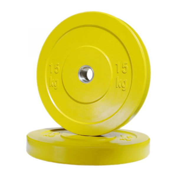 Colored Rubber Bumper Plate (15kg)