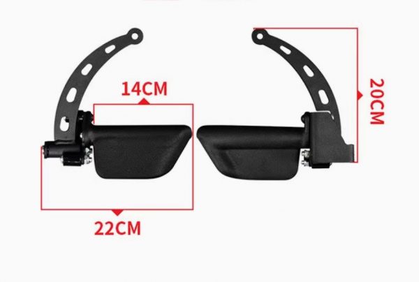 Lat Pull Down Handle Twin Handles Gym Pulley Cable Machine Attachment Black - Image 2