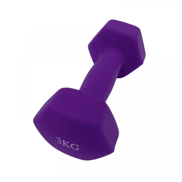 Colored Neoprene Hex Dumbbells (1kg-7kg) - Image 6