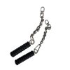 Steel Triceps Pushdown Chain Attachment with Stainless Steel Chains (Sold in Pairs)