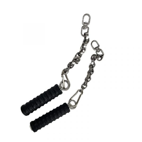 Steel Triceps Pushdown Chain Attachment with Stainless Steel Chains (Sold in Pairs)