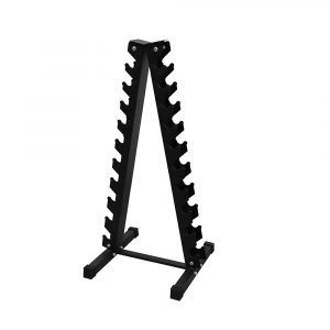 The ideal weight rack for a tidy gym: DB Fitness dumbbell rack provides easy access to weights for efficient workouts.