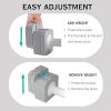 Qubic Adjustable Dumbbells 1-5Kg Pink/Grey (Sold as a Pair) - Image 4