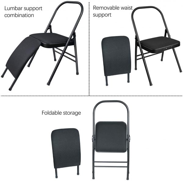 Premium Yoga Chair (Black) - Yoga Product - Image 2