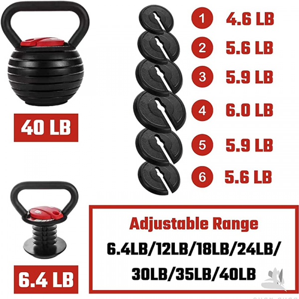 Adjustable Kettlebell (18kg) - Strength Trainer - Image 2