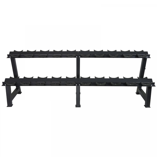 Heavy Duty 2 Tier Dumbbell Rack - Image 5