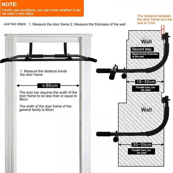 Multi-Purpose Doorway Heavy Duty Chin-Up Bar - Image 5