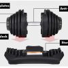 Adjustable Dumbbell (40kg) - Strength Trainer - Image 2