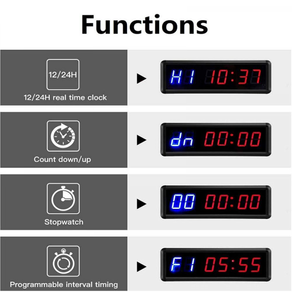 LED Multi-Function Clock (10-inch Screen) - Image 4