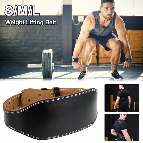 Adjustable Leather Weightlifting Belt 98-120cm - Image 2