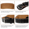 Adjustable Leather Weightlifting Belt 98-120cm - Image 4