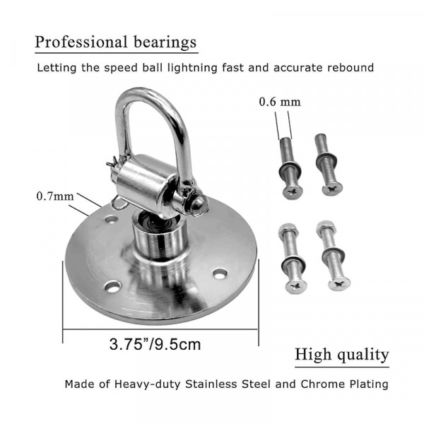 CEILING U-Hook swiveling base for Speed Boxing Bags - Gym Accessories - Image 2
