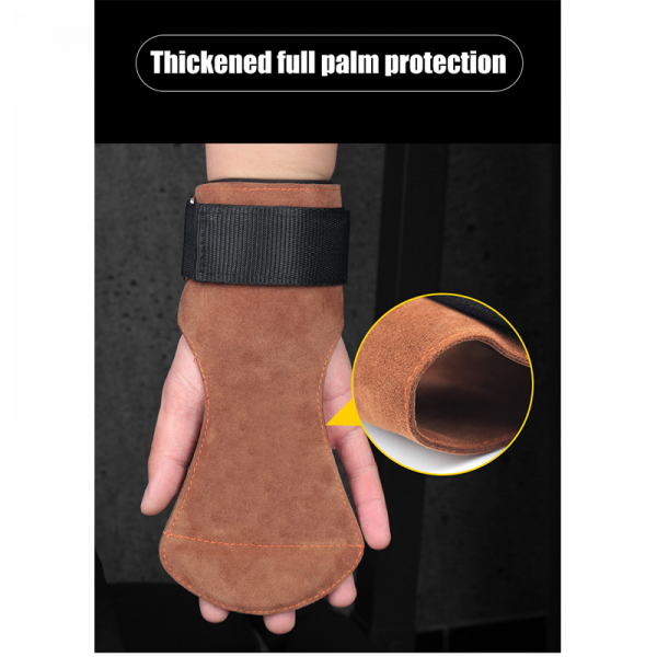 Anti-Skid Cowhide Weight Lifting/Chin-up Grip Pads (Palm Fit) - Image 7
