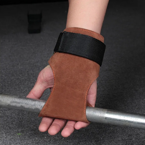 Anti-Skid Cowhide Weight Lifting/Chin-up Grip Pads (Palm Fit) - Image 5