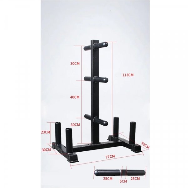 Weight Plate & Bar Storage Rack - Image 2