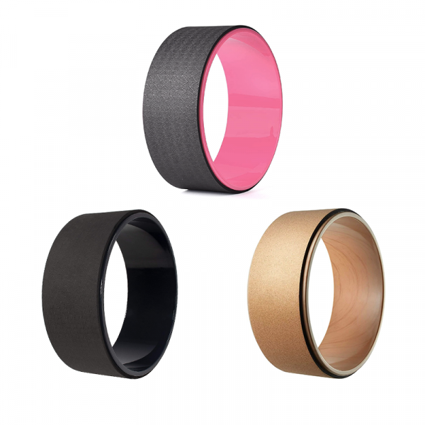Yoga Wheel (Pink/Black/Cork)